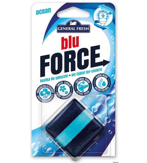 Kostka do WC BLU FORCE do spłuczki 50g morze GENERAL FRESH