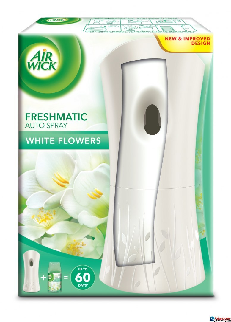 AIR WICK odświeżacz automat.doz.+wkład 250ml Białe Kwiaty 073133