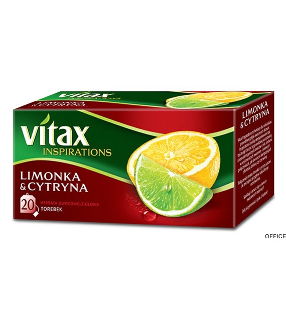 Herbata VITAX INSPIRATIONS LIMONKA&CYTRYNA 20t*2g zawieszka