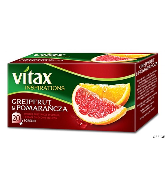 Herbata VITAX INSPIRATIONS GREJPFUT&POMARAŃCZA 20t*2g zawieszka