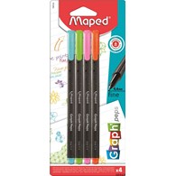 Cienkopis GRAPH PEPS kolory fancy 4 szt Maped 749143