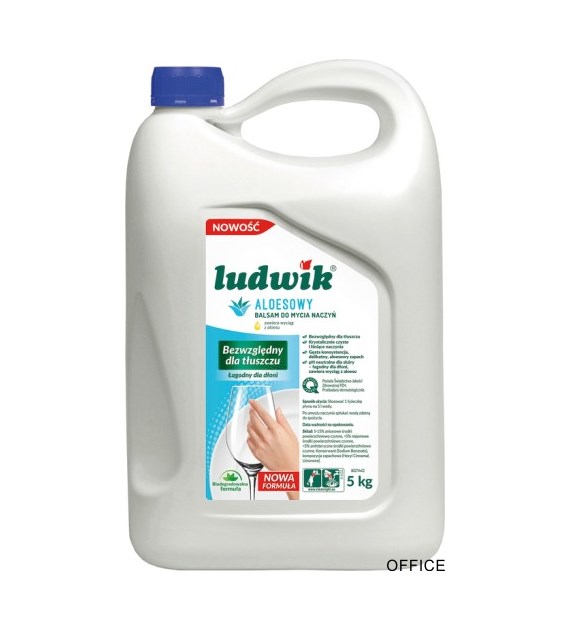 LUDWIK Płyn do naczyń 5L balsam z aloesem  43685