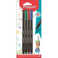 Cienkopis GRAPH PEPS kolory  basic 4 szt Maped 749144