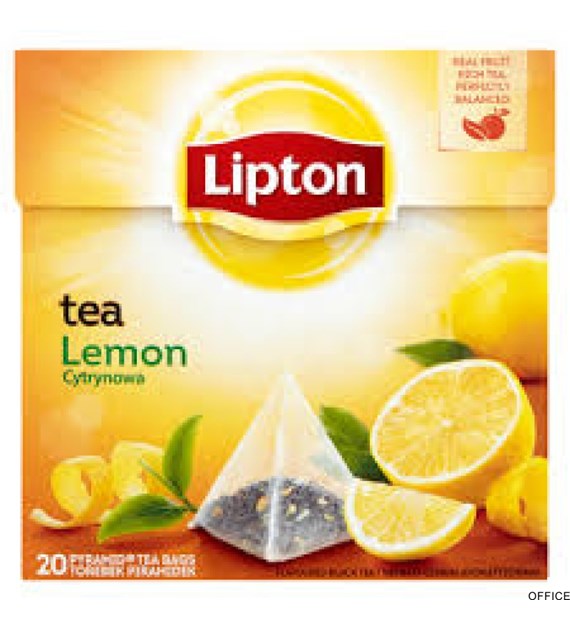 Herbata LIPTON PIRAMID cytryna (20 saszetek)