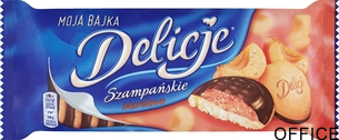 Ciastka DELICJE Szampańskie morela 147g