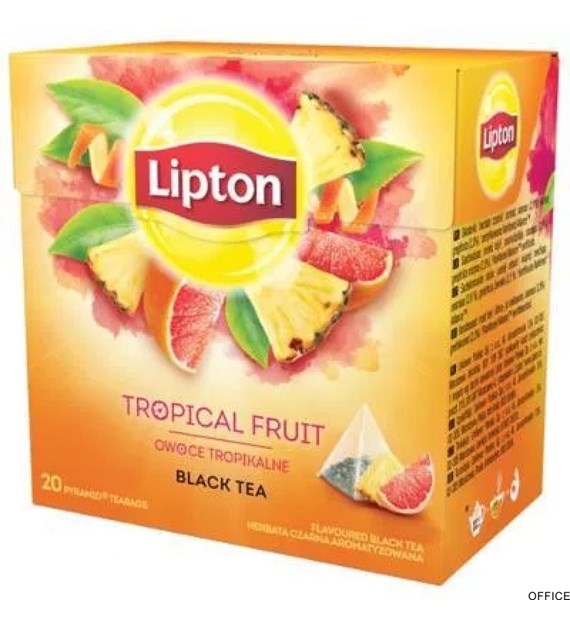 Herbata LIPTON PIRAMID OWOCE TROPIKALNE 20t