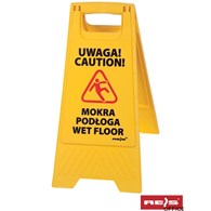 Stojak ze znakiem Wet FLOOR / MOKRA PODŁOGA REIS