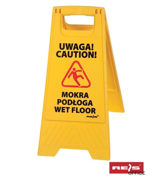 Stojak ze znakiem Wet FLOOR / MOKRA PODŁOGA REIS