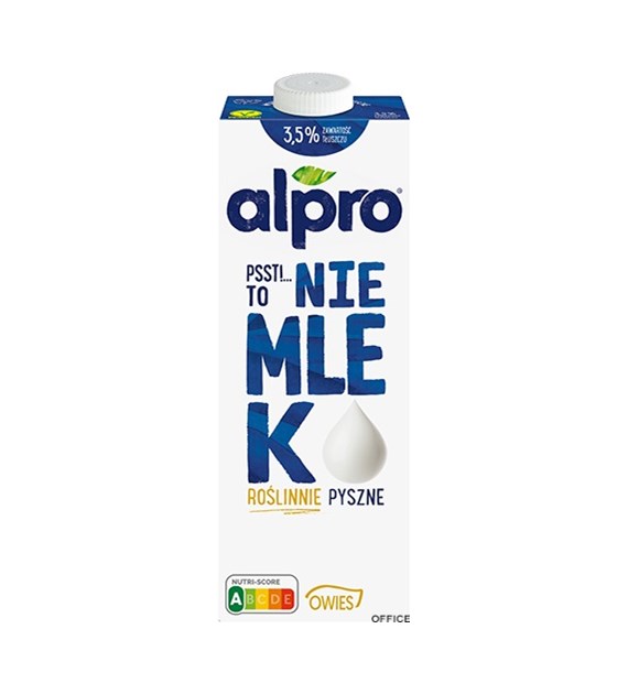 ALPRO NIE MLEK 3,5% 1L niesłodzone, bez laktozy, roślinne