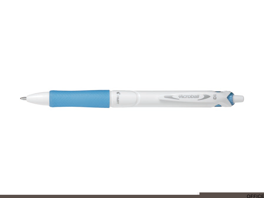 Długopis ACROBALL WHITE M lazurowy PILOT BAB15M-WSLLB-BG