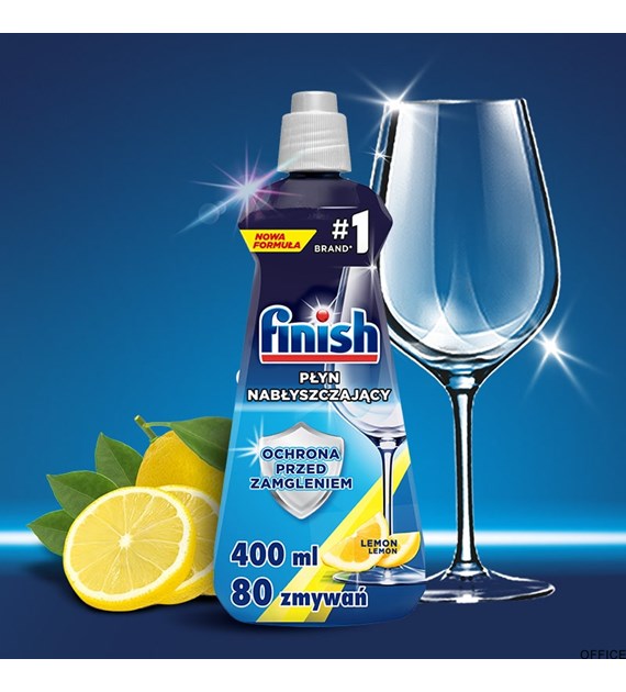 FINISH Płyn nabłyszczający do zmywarek 400 ml LEMON 65718