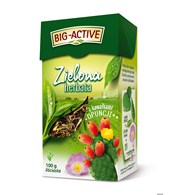 Herbata BIG-ACTIVE kawał.OPUNCJI 100g liściasta zielona