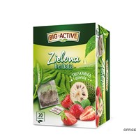 Herbata BIG-ACTIVE TRUSKAWKA-GRAVIOLA zielona 20 kopert/34g