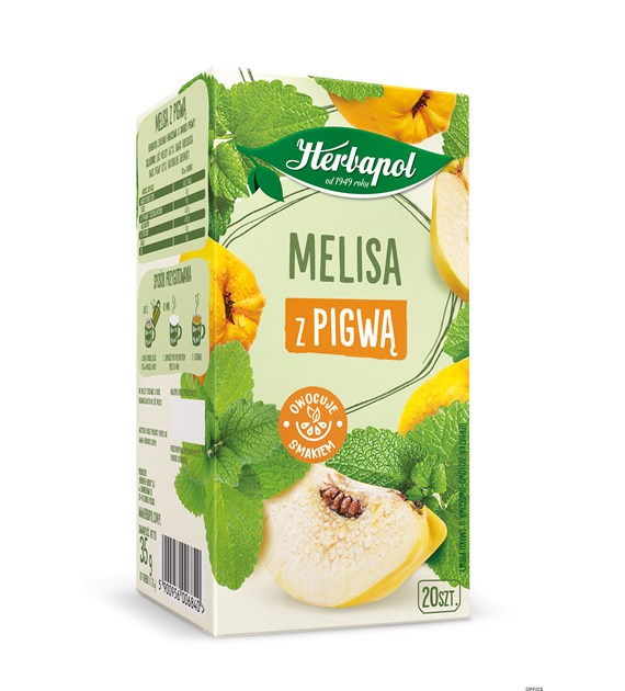 Herbata HERBAPOL ZIELNIK POLSKI melisa z pigwą (20 torebek)