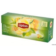 Herbata LIPTON GREEN CITRUS 25 torebek zielona