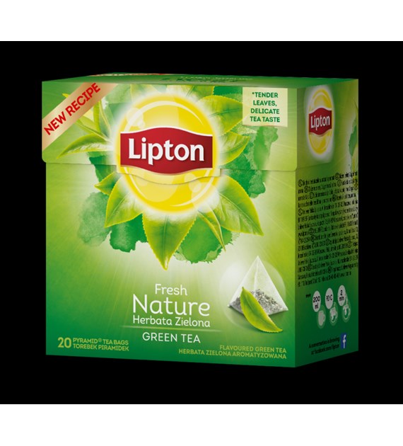 Herbata LIPTON PIRAMID GREEN FRESH NATURE 20t zielona GREEN TEA