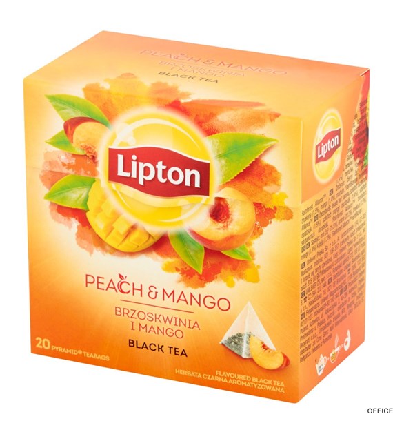 Herbata LIPTON PIRAMID Mango Brzoskwinia 20t