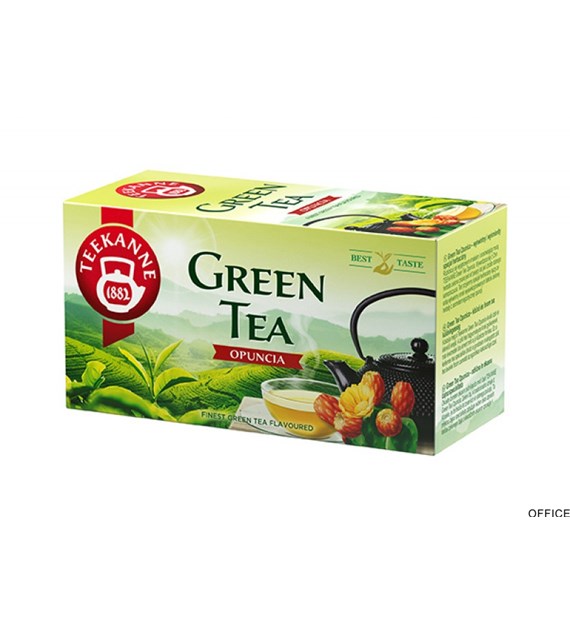 Herbata TEEKANNE GREEN TEA OPUNCJA 20t zielona