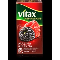 Herbata VITAX INSPIRATIONS MALINA&JEŻYNA 20t*2g zawieszka