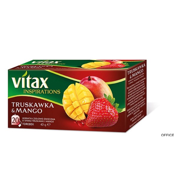 Herbata VITAX INSPIRATIONS TRUSKAWKA I MANGO 20t*2g zawieszka