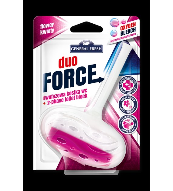 Kostka do WC DUO FORCE zawieszka 40g kwiat GENERAL FRESH