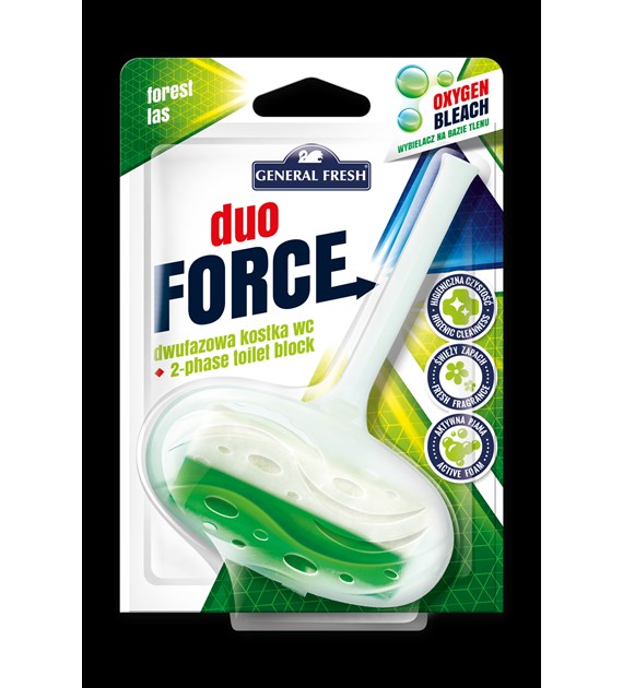 Kostka do WC DUO FORCE zawieszka 40g las GENERAL FRESH