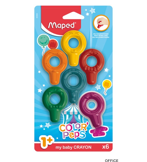 Kredki BABY COLORPEPS EARLY AGE 6 szt. Maped 863806