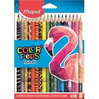 Kredki COLORPEPS ANIMALS trójkątne 18 szt pud. z zaw. 832218 (X)