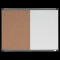 Mała tabliczka CombiBoard 585x430mm, tablica suchościeralna biała i korkowa (pół na pół) Nobo 1903784