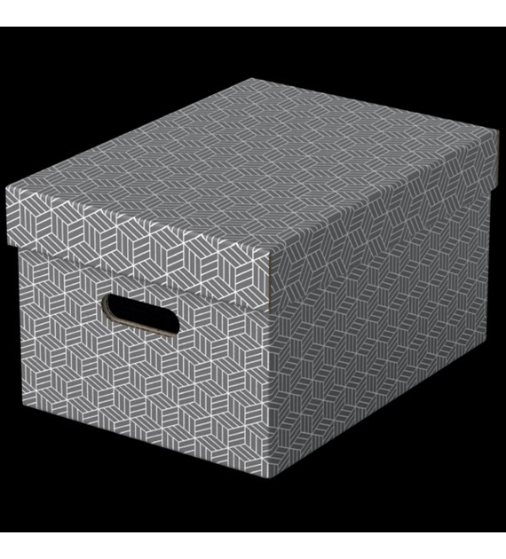 Pudełka domowe do przechowywania, rozmiar M, 3 sztuki, szare Esselte 628283