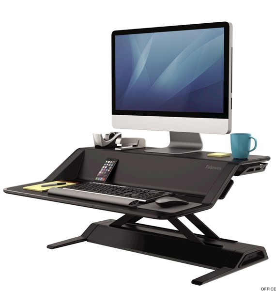 Stanowisko do pracy Sit-Stand Lotus - czarne 7901 FELLOWES