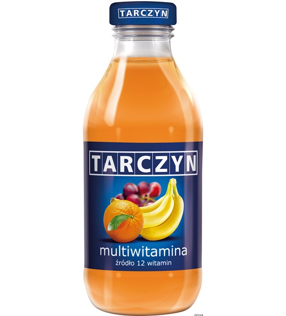 TARCZYN MULTIWITAMINA owoce pomarańczowe 300ml butelka szkło