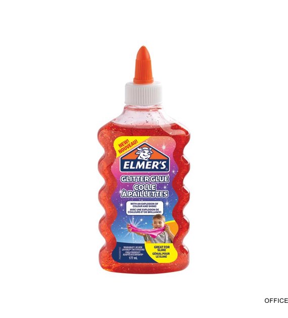 __Elmers PVA klej brokatowy czerwony 177ml zmywalny, 2109489