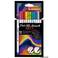 Cienkopis PEN 68 brush 12 wit ARTY 568/12-21-20