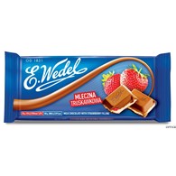 Czekolada mleczna truskawkowa WEDEL 100g