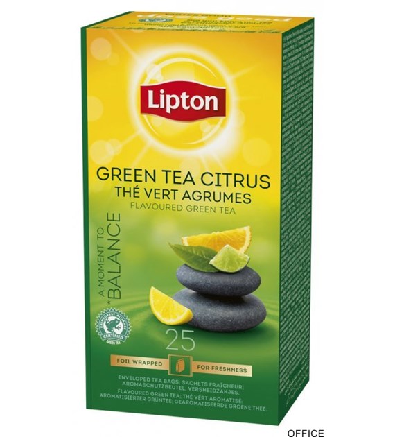 Herbata LIPTON Green Tea Citrus (25 saszetek)