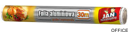 JAN NIEZBĘDNY Folia aluminiowa gruba i wytrzymała 30m, tłoczone wzory  12341