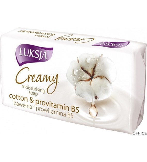 LUKSJA Mydło kostka 90g CREAMY COTTON&PROVITAMINY 48735