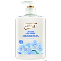 LUKSJA Mydło w płynie z dozownikiem 500 ml LINSEED&RICE MILK 8896