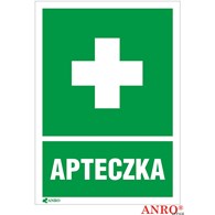 Naklejka APTECZKA PIERWSZEJ POMOCY 100x140 ZZ-8I-1 F ANPRO