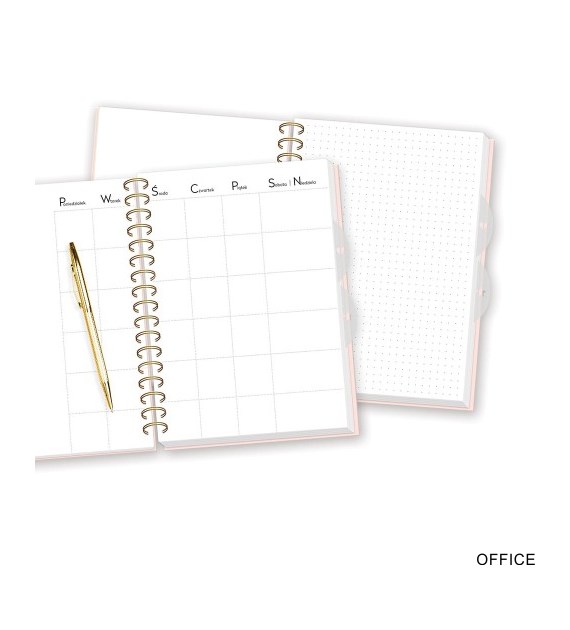 Organizer na spirali BUJO A5 224 80g TERAZO Interdruk