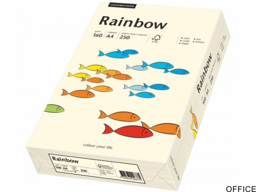 Papier xero A4 160g.kremowy R03 RAINBOW 88042257  koś.sł.OPT