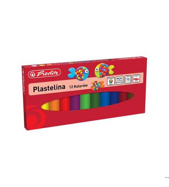 Plastelina 12 kolorów 9588559 Herlitz