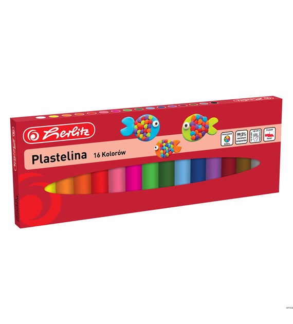 Plastelina 16 kolorów 9570797 Herlitz