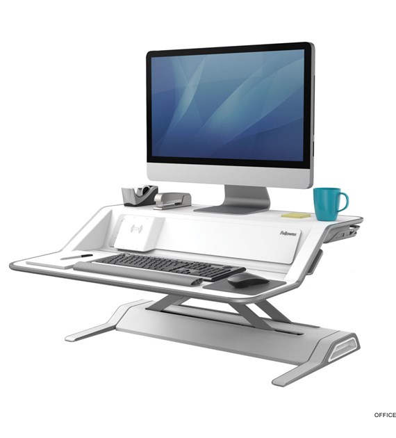 Stanowisko do pracy Sit-Stand Lotus DX - białe 8081101 FELLOWES