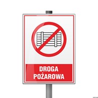 Tabliczka  Droga pożarowa ZZ-32p/6670ZN (X)