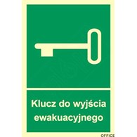 Tabliczka Klucz do wyjścia ewakuacyjnego 150x205 ZZ-21e/7163ZN (X)