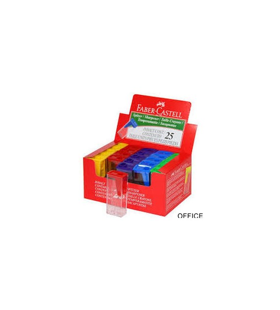 Temperówka plasitkowa KONTENER ICE mix kolor  581526 FABER-CASTELL (X)