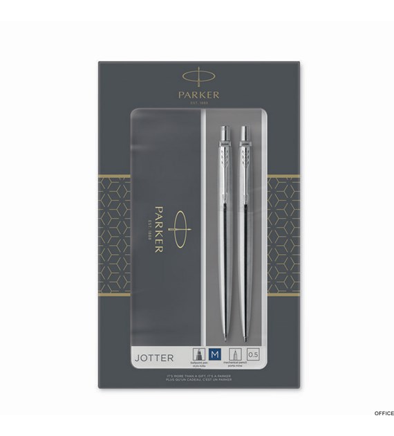 Zestaw JOTTER STAINLESS STEEL CT_(Długopis + ołówek automatyczny) PARKER 2093256