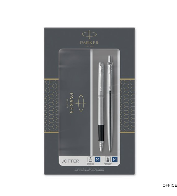 Zestaw JOTTER STAINLESS STEEL CT_(Długopis + Pióro wieczne) PARKER 2093258